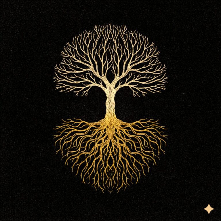 Brain Heart Way - a tree symbolizing self sabotage patterns and subconscious root programs